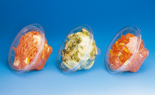 Συσκευασία σαλάτας-ξηρων καρπων-διαφόρων τροφίμων. Δυνατότητα Πλαΐνής προβολής στο ράφι ή στο ψυγείο 
